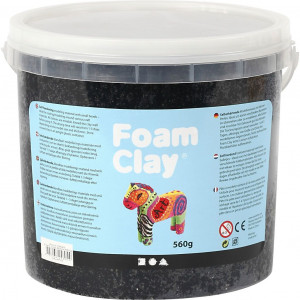 Foam Clay® , Schwarz, 560g/ 1 Eimer von Foam Clay