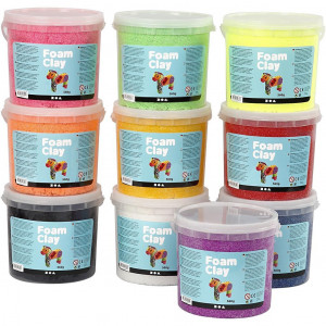 Foam Clay® , Sortierte Farben, 10x560g/ 1 Pck von Foam Clay