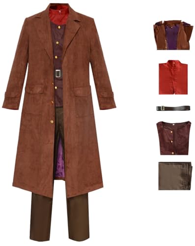 Foanja Hagrid Kostüm Herren Verkleidung Riese Zauberer Rubeus Hagrid Deluxe Komplette Uniform für Halloween Karneval Geburtstag Party Maskerade Fancy Costume von Foanja