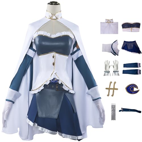 Foanja Miki Sayaka Cosplay Kostüm Damen Anime Puella Magi Madoka Magica Miki Sayaka Kampf Komplettset Uniform mit Zubehör für Dress up Halloween Karneval Geburtstag Party Verkleidung Fancy Costume von Foanja