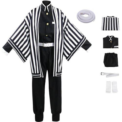 Foanja Obanai Kostüm Herren Cosplay Anime Demon Samurai Hashira Iguro Obanai Komplette Uniform mit Prop Snake Anzug für Halloween Karneval Party Verkleidung Costume Foanja Obanai Kostüm Herren Cosplay Anime Demon Samurai Hashira Iguro Obanai Komplette Uniform mit Prop Snake Anzug für Halloween Karneval Party Verkleidung Costume von Foanja