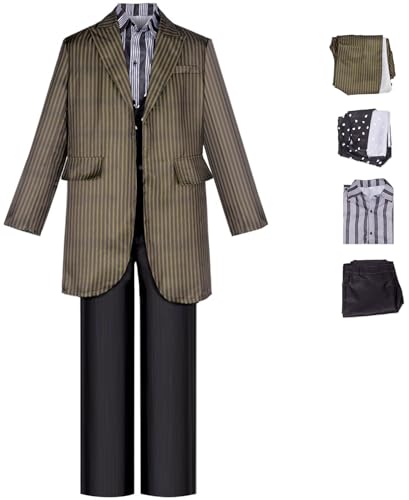 Foanja Sirius Black Kostüm Herren Verkleidung Zauberer Sirius Black Smoking Uniform mit Zauberstab für Halloween Karneval Geburtstag Party Maskerade Fancy Costume Foanja Sirius Black Kostüm Herren Verkleidung Zauberer Sirius Black Smoking Uniform mit Zauberstab für Halloween Karneval Geburtstag Party Maskerade Fancy Costume von Foanja