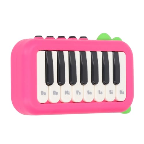 Baby-Klavierspielzeug, 15 Tasten Kleinkind-Klavierspielzeug-Tastatur, Tragbares Klaviertastatur-Spielzeug für Mädchenspielzeug, Mini-Musik-Lerninstrument-Spielzeug (red) von Focket