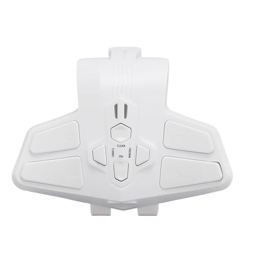 Focket Hintere Paddles für Controller, Makroprogrammierbare Rückseitentastenbefestigung für Gamecontroller, Hintere Clip Erweiterungstasten, Benutzerdefinierte Inline Mapping (White) von Focket