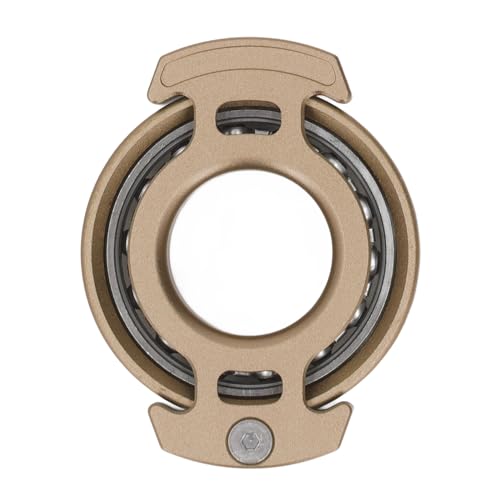 Fidget Ring, Metall Mechanische Sinn frei rotierenden Fidget Fein Polieren Taktile Komfort reduzieren Angst Portable Finger für Haus, Bus, Büro (Bräunen) von Fockety