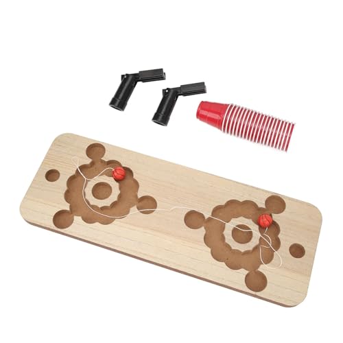 Fockety Bier-Tischmatte, Tisch-Trinkspiele für Erwaschsen, Party-Beer-Tischbrett MIT Holzbrett und 20 Tassen und 2 X Zubehör Fockety Bier-Tischmatte, Tisch-Trinkspiele für Erwaschsen, Party-Beer-Tischbrett MIT Holzbrett und 20 Tassen und 2 X Zubehör von Fockety