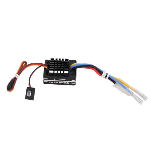 Fockety Elektronische Geschwindigkeit Regler, 80A Gebürstet RC ESC für Auto Boot Modell für 540 550 750 Motor 6,5 V5A BEC Output, Wasserdichter ESC RC Auto Geschwindigkeit Regler für RC Fockety Elektronische Geschwindigkeit Regler, 80A Gebürstet RC ESC für Auto Boot Modell für 540 550 750 Motor 6,5 V5A BEC Output, Wasserdichter ESC RC Auto Geschwindigkeit Regler für RC von Fockety