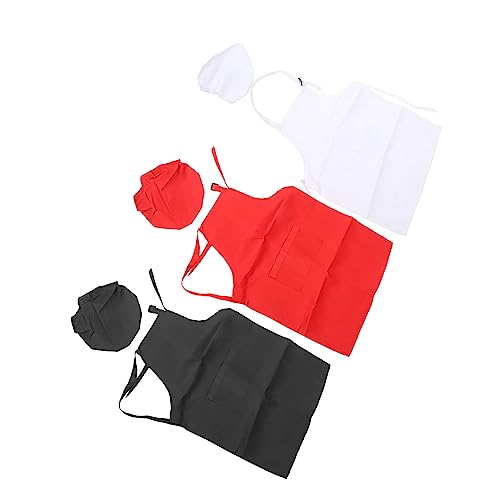 Fockety Kids Apron Chef Hat Set Premium Polyester Stoff Niedlich Komfortable Diente Kinderkoch Kleidung, für Halloween -Partys, 3 Set Fockety Kids Apron Chef Hat Set Premium Polyester Stoff Niedlich Komfortable Diente Kinderkoch Kleidung, für Halloween -Partys, 3 Set von Fockety
