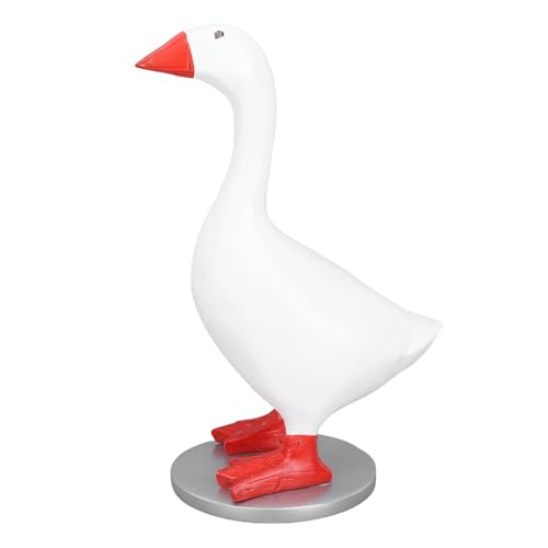 Fockety Magnetischer Gänse Schlüsselhalter, Niedliche Gänse Schlüsselschale für den Eingangsbereich, Schreibtisch, Gänse Schlüsselablage, Kawaii Nachttischdeko aus Kunstharz für den (Mit Sockel) Fockety Magnetischer Gänse Schlüsselhalter, Niedliche Gänse Schlüsselschale für den Eingangsbereich, Schreibtisch, Gänse Schlüsselablage, Kawaii Nachttischdeko aus Kunstharz für den (Mit Sockel) von Fockety