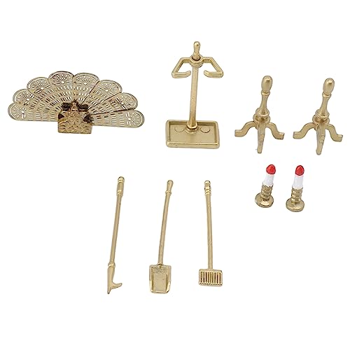 Fockety PUPPENHAUS-Miniatur-Kamin-Set, Mini-Puppenhaus-Kamin-Zuubehör Im Maßstab 1:12 für Wohnzimmerszen, Miniatur-Puppenhaus Fockety PUPPENHAUS-Miniatur-Kamin-Set, Mini-Puppenhaus-Kamin-Zuubehör Im Maßstab 1:12 für Wohnzimmerszen, Miniatur-Puppenhaus von Fockety
