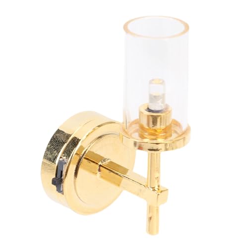 Fockety Puppenhaus-Wandleuchte, Miniatur-Wandleuchten im Maßstab 1:12 für die Puppenhausdekoration, Simulations-Mini-Spielzeuglampenmodell, DIY-Mikro-Landschaftszubehör Fockety Puppenhaus-Wandleuchte, Miniatur-Wandleuchten im Maßstab 1:12 für die Puppenhausdekoration, Simulations-Mini-Spielzeuglampenmodell, DIY-Mikro-Landschaftszubehör von Fockety