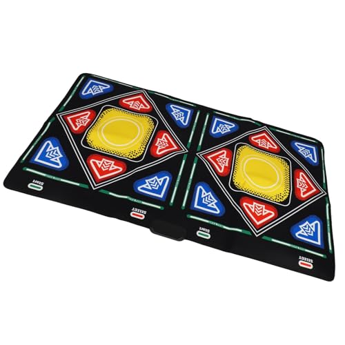 Fockety Tansmatte Spielug, Doppelte Elektronische Tanzpad MIT 2 Drahtlose Gamepads und Controllern, Dual -Use für Computer und TV, Musikalische Tanzmatte für Mädchen Erwachs Ansene Fockety Tansmatte Spielug, Doppelte Elektronische Tanzpad MIT 2 Drahtlose Gamepads und Controllern, Dual -Use für Computer und TV, Musikalische Tanzmatte für Mädchen Erwachs Ansene von Fockety