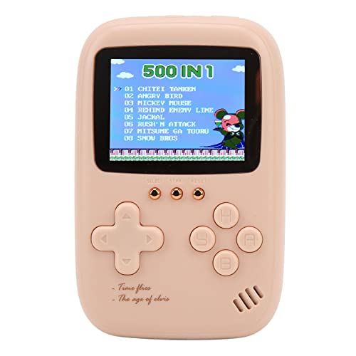 Fockety Handheld Game Console, 2.8In Farbbildschirm Portable Retro Video Game mit Classic FC Games, 10000 mAh Akku, Entertainment System Video Game Console für Erwachsene (Rosa) von Fockety