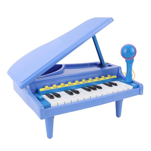 Kinder-Klaviertastatur, 23 Tasten, Tragbares Elektrisches Keyboard-Klavier mit Mikrofon und Ständer, Frühes Musik-Lerninstrument, Spielzeug für Anfänger, Kleinkinder von Fockety