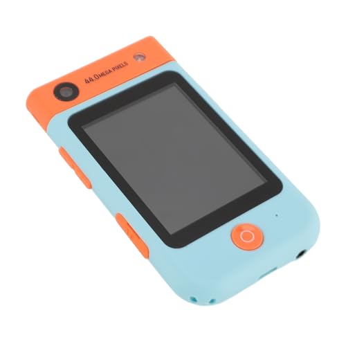 Kinder-Smartphone, 2,8 Zoll IPS-Touchscreen 48MP 1080P HD-Digitalkamera Kinder-Smartphone-Spielzeug 180 Grad drehbares Objektiv 9 Filter Kinder-Handy mit Puzzle-Spielen (Blauer von Fockety