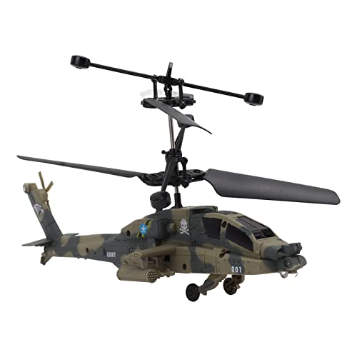 RC Hubschrauber, USB Auto Induktions Flugspielzeug, Stabil Fliegendes RC Flugzeug mit Automatischer Abschaltung für Kinder, USB wiederaufladbares Militärhubschrauber Spielzeug von Fockety