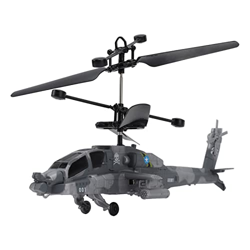 RC Hubschrauber, USB Auto Induktions Flugspielzeug, Stabil Fliegendes RC Flugzeug mit Automatischer Abschaltung für Kinder, USB wiederaufladbares Militärhubschrauber Spielzeug von Fockety