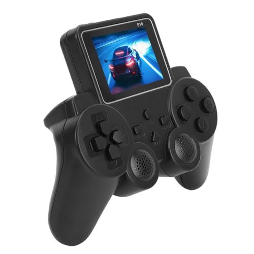 Retro-Videospielkonsole, Handheld-Gamepad-Spielekonsole mit Mehreren Spielen, 3,0-Zoll-Bildschirm, AV-Kabel für TV-Anschluss, Abnehmbarer Lithium-Akku, Kompaktes, Leichtes Design von Fockety