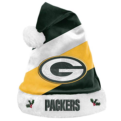 Foco NFL Green Bay Packers Basic Santa Claus Hat Weihnachtsmann Mütze von FOCO