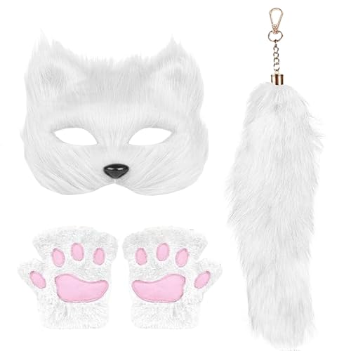 Damenkostüme, Damen-Halloween-Outfits, Cosplay-Outfits, Tier-Cosplay-Kostüme, Katzen-Maskenschleier, Tierkostüme, Maskenschleier und Accessoires für einen einzigartigen und skurrilen Halloween-Look von Foeirp