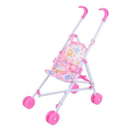 Dolls Pram, Toy Dolls Cart, Baby Doll Pushchair, Baby Doll Stroller Toy, Doll Accessories Toys for Boys Girls Babie, Portable Doll Pram, Umbrella Stroller T-Shaped Belt Toy for Realistic Pretend Play von Foeirp