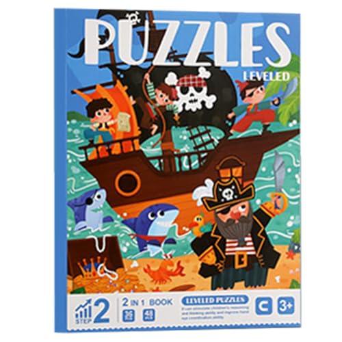 Foeirp Buch mit magnetischen Puzzles für Kinder, magnetische Puzzles für Kleinkinder,Magnetisches Puzzlespiel für - Lustige Lern- und Reiserätsel für, Mädchen und Kinder im Vorschulalter von Foeirp