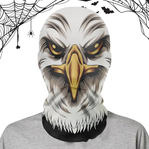 Foeirp Gruselige Halloween-Maske, Horror, böser Geist, Netz-Maske mit atmungsaktivem Design, böser Geister-Maske, gruseliges Halloween-Kostüm für Erwachsene, Netzkostüm für Feiertage, -Requisiten von Foeirp