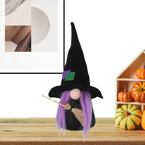 Foeirp Halloween gesichtslose Puppe,Halloween-Ornamente e, Hexe gesichtslose Puppe Ornamente Fledermaus Puppe, Halloween-Puppe für Kinder, Familie, Zuhause, Freunde von Foeirp