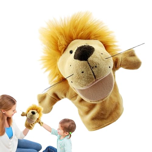 Foeirp Tierhandpuppen,Handpuppen für Kinder - Rollenspiel-Spielzeugpuppen,Waschbare, lustige, entzückende, kreative Stofftierpuppen mit funktionierendem Mund für von Foeirp