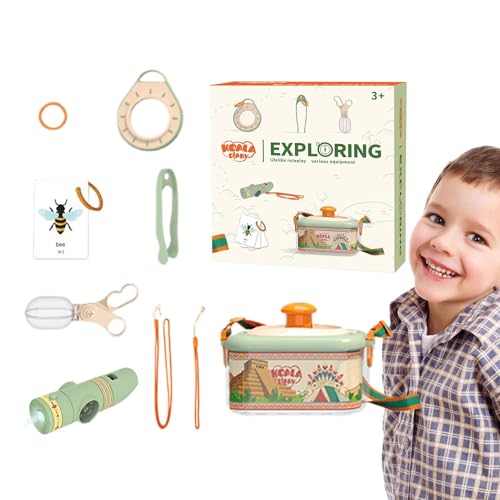 Foeirp Wildtier-Erkundung für Kinder, Werkzeuge zur Naturbeobachtung, interaktives Outdoor-Lernaktivitäten-Set, Natur-Abenteuerpaket, 16,5 x 9 x 16 cm/6,5 x 3,54 x 6,3 Zoll für und Mädchen von Foeirp