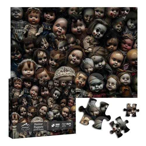 Halloween Puzzles 1000 Teile | Halloween Jigsaw Puzzles | Themenpuzzle | Familienspiel Nacht Puzzle, Puzzle Wohnkultur, Pädagogisches Halloween Puzzle, Halloween Puzzle für Erwachsene von Foeirp