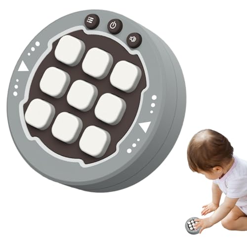 Handheld-Puzzlespielkonsole, elektronisches Lernbrettspiel, tragbare Puzzlekonsole, Familienbrettspielspielzeug 7,3 x 7,3 x 2,5 cm/2,87 x 2,87 x 0,98 Zoll oder Kinder und Erwachsene von Foeirp