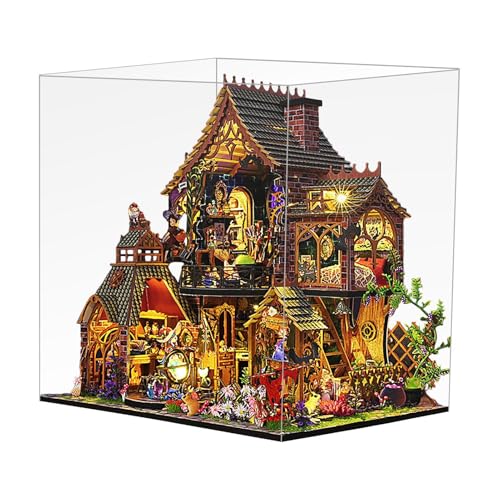 Kleines Bauset | Winziges Haushandwerk | Miniatur-Möbelbausatz | Kleines Holzhaus-Bauset mit Möbeln, kreative Raumdekoration, Bastelsets für Jugendliche und Erwachsene, Miniatur-Set aus Holz von Foeirp