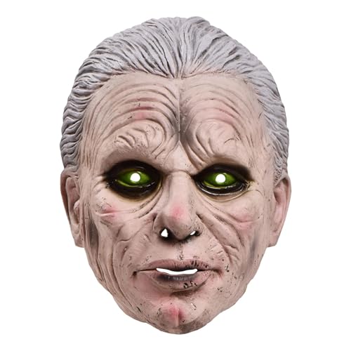 Scary Old Man Face Shield | Horror Face Shield for Halloween | Old Man Face Cover | Multi-Use Scary Costume Accessory | Great for Haunted Houses, Cosplay, and Ghoulish Fun von Foeirp