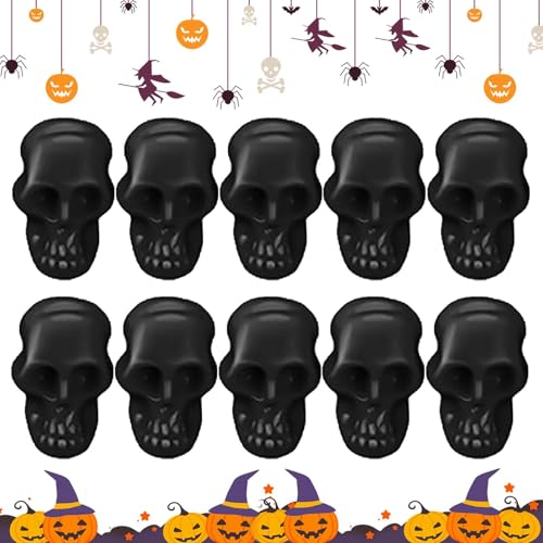 Set mit 100 Miniatur-Schädeln | Winzige Halloween-Schädelköpfe | Realistische Skelettschädel | Totenköpfe für Spukhäuser und Party-Requisiten | Perfekt für blutige Dekorationen und gruselige Effekte von Foeirp