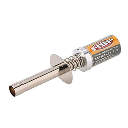 Foemey Für 80101 1800 mAh, 1,2 V, Glow Plug, Zündgerät für RC Car 1/8 1/10 80101, wiederaufladbar, Glow Anzünder, kein Ladegerät von Foemey