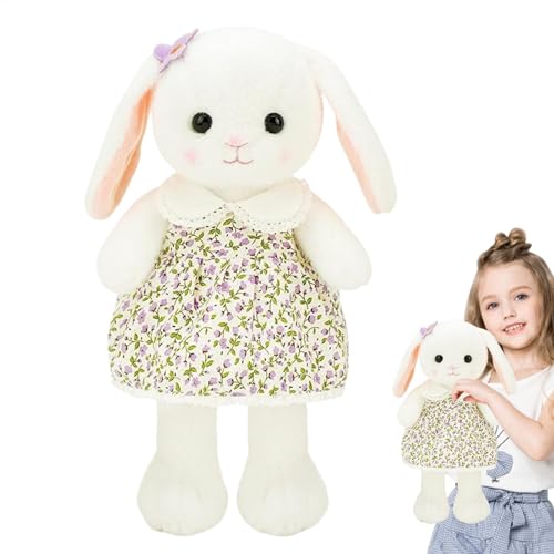 Fogukier Bunny Doll Plüschspielzeug, Plüschhasen für Kinder, Plüsch Bunny gefülltes Tier süßes Spielzeug, Weiche Kissen Freundin Tochter Schlafzimmer für Schlafzimmer, Auto, Schreibtisch von Fogukier