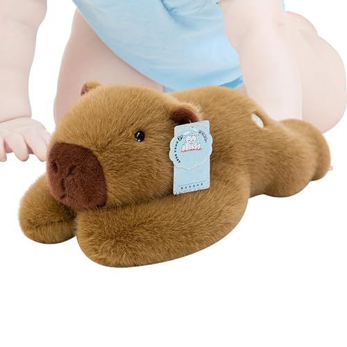 Fogukier Capybara Plushies, niedliche Capybara Plüsch - Cartoon Capybara 11.81in Sticky Plüschspielzeug | Soft Huggable Figure Room Decoration Throw Pillow für Kinder Geburtstag, Weihnachten von Fogukier