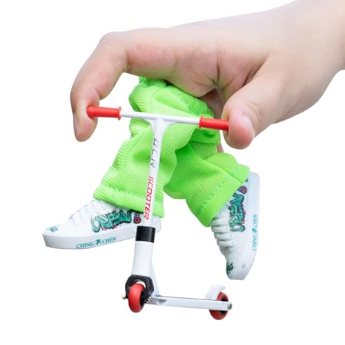 Fogukier Fingerspitzenbewegung Finger Skateboard Ramp Set, Fingerspielzeug Skateboard Spielzeug Mit Schuhen Und Hosen, Fingerboard Spiele für Kinder und Teenager von Fogukier