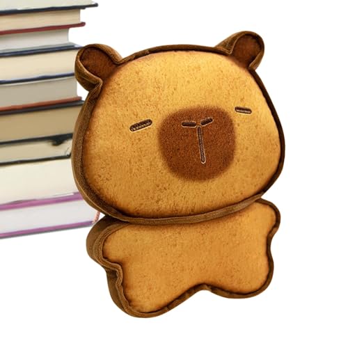 Fogukier Gefüllte Capybara Plüsch, niedliche Capybara Plüsch - Süße Puppenkissen Toast Capybara Plüschspielzeug,Umarme Begleiterweiche Puppe für fantasievolles Spiel, Raumdekor, Heimdekoration von Fogukier