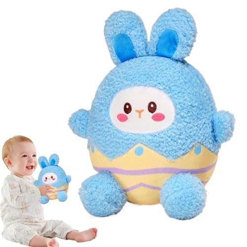 Fogukier Kaninchengefüllter Tier, Osterhasen Plüsch,Süße Puppen Huggable Eggshell Bunny Stoffed Animal | Osterdekorationen, Kaninchen weiche Puppe, Stoffspielzeug für Mädchen, Frühlingsdekoration von Fogukier