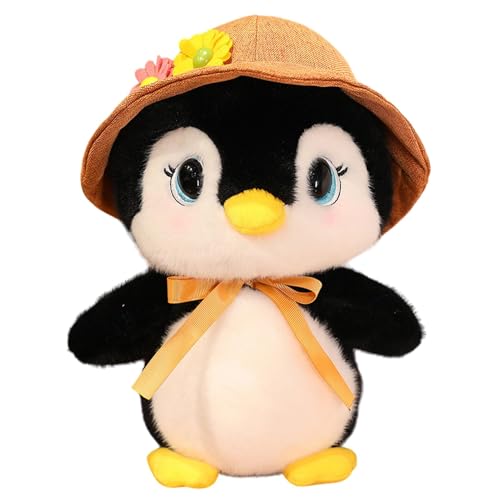 Fogukier Pinguin-Plüschtier, Pinguin-Plüsch,Kuscheltiere Cartoon Pinguin Puppe - 9,8 Zoll weiches Tierpinguin-Plüschspielzeug Kinder-Plüschtierkissen für Freundin, Valentinstag, Kindergeburtstag von Fogukier