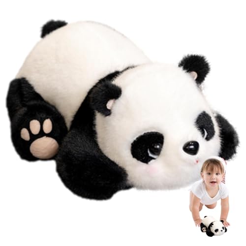 Fogukier Plüsch-Panda-Stofftier,Süßes Panda-Stofftier - Schönes weiches Panda-Spielzeugkissen | Weiches, entzückendes sensorisches Fidget-Tierspielzeugkissen für den Studentenpreis von Fogukier