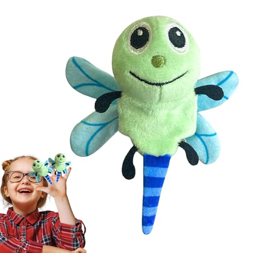 Fogukier Tierhandpuppen,Tierpuppen für Kinder - Schmetterlings-Fingerpuppen | Niedliche Plüsch-Fingerpuppen, Marienkäfer-Puppen, Spielzeug für Shows, Spielzeit, Schulen für 1–3 Jahre alte von Fogukier