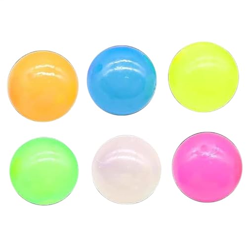 Sticky Ball Toys Wiederverwendbare leuchtende Entlüftungsbälle, klebrige Bälle, leuchtende, klebrige Entlüftungsbälle, leuchtende Kugeln, mehrfarbige leuchtende Kugeln von Fogukier