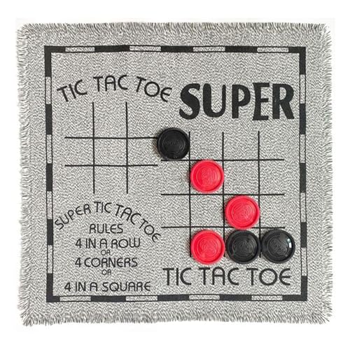 Fogun Home Jumbos Checkers 3-in-1-Dame Set Spielteppich Brettspiel Mit Wendbarer Spielmatte Für Drinnen Und Draußen Familie Vintage Dame Spiel Mit Wendbarer Matte von Fogun