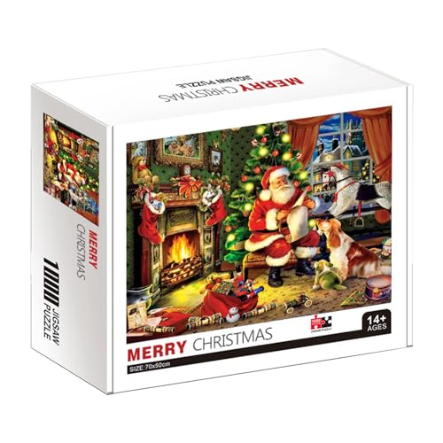 Fogun Papierpuzzle Erwachsene Weihnachtsthema Puzzle Fortgeschrittene Puzzles Entwirrung 1000 Teile von Fogun