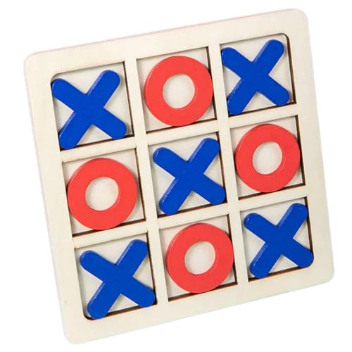 Fogun XO Schach Brettspiel Für Kinder Familie Kinder Puzzle Spiel Pädagogisches Spielzeug Set Holz Brettspiel Kinder Kleines Brettspiel Set Brettspiel Set von Fogun