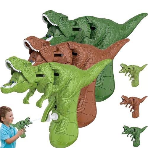 Dinosaurier-Wasserpistolen-Spielzeug für Kinder, Wasserblaster-Wasserpistolen für Kinder im Alter von 3–5 Jahren, Dino-Wasserspritzpistolen, können Ihren Mund öffnen und schließen (1Set) von Fokayo