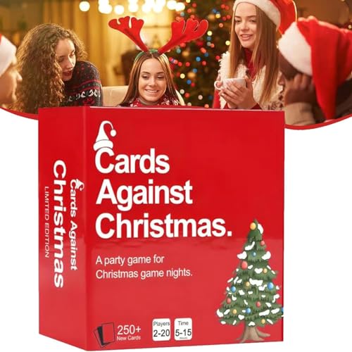 Fokayo Karten gegen Weihnachten – Spiel für Weihnachtsabende, Konversationskartenspiele für Erwachsenenpartys, EIN Partykartenspiel für den Weihnachtsspielabend (1Pc) von Fokayo